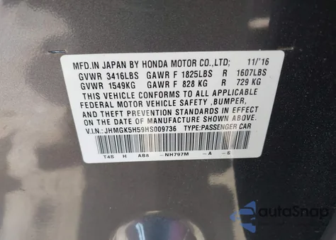 2017 Honda Fit Lx из США, поврежденный, VIN JHMGK5H59HS009736